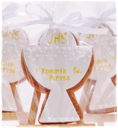 ciastko kielich komunijny podziękowanie dla gości komunia